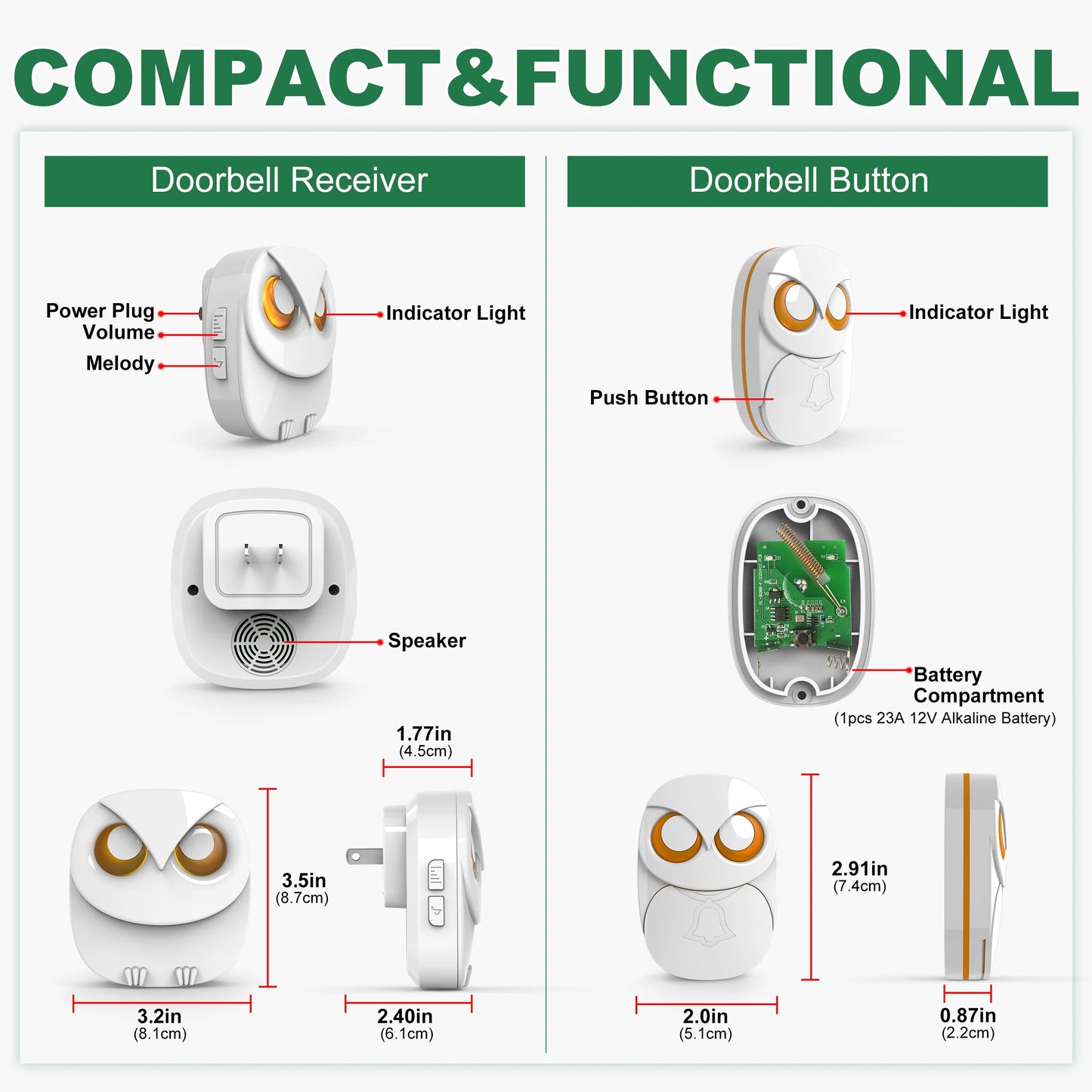 HTZSAFE Wireless Doorbell