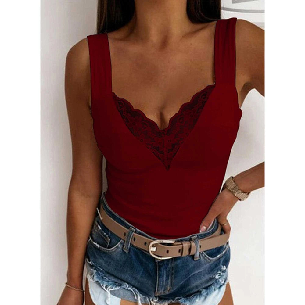 Lace Tank Top For Ladies