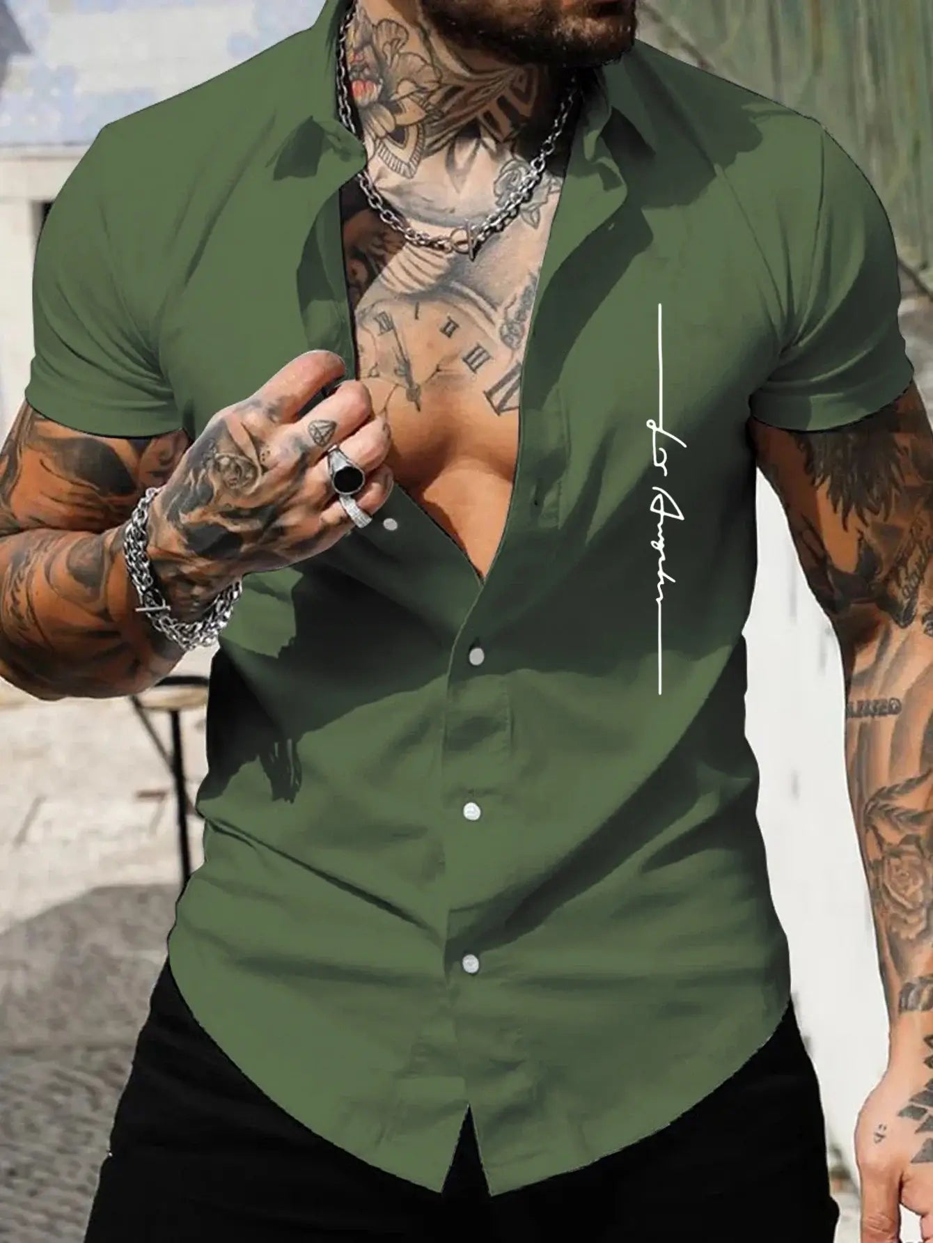Men's short-sleeved shirt