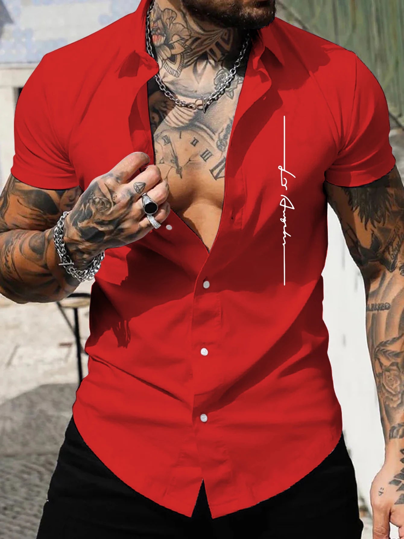 Men's short-sleeved shirt