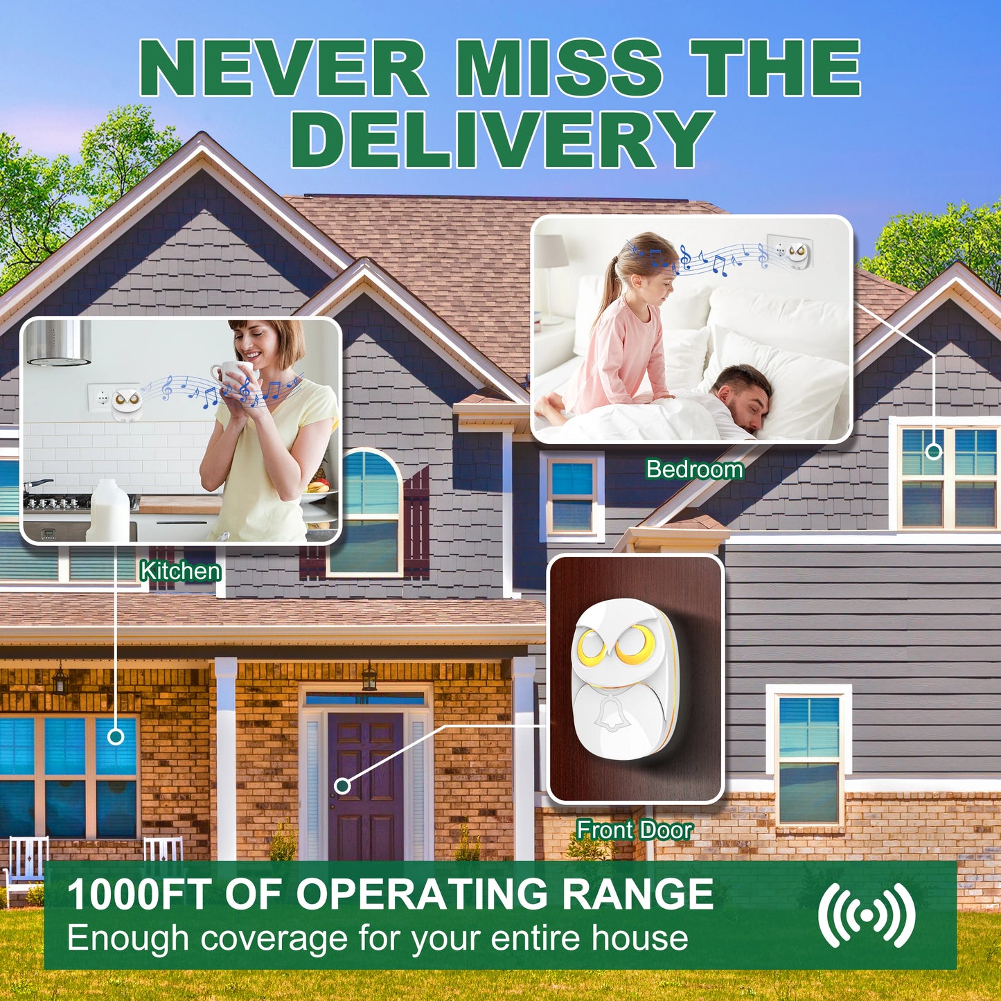 HTZSAFE Wireless Doorbell