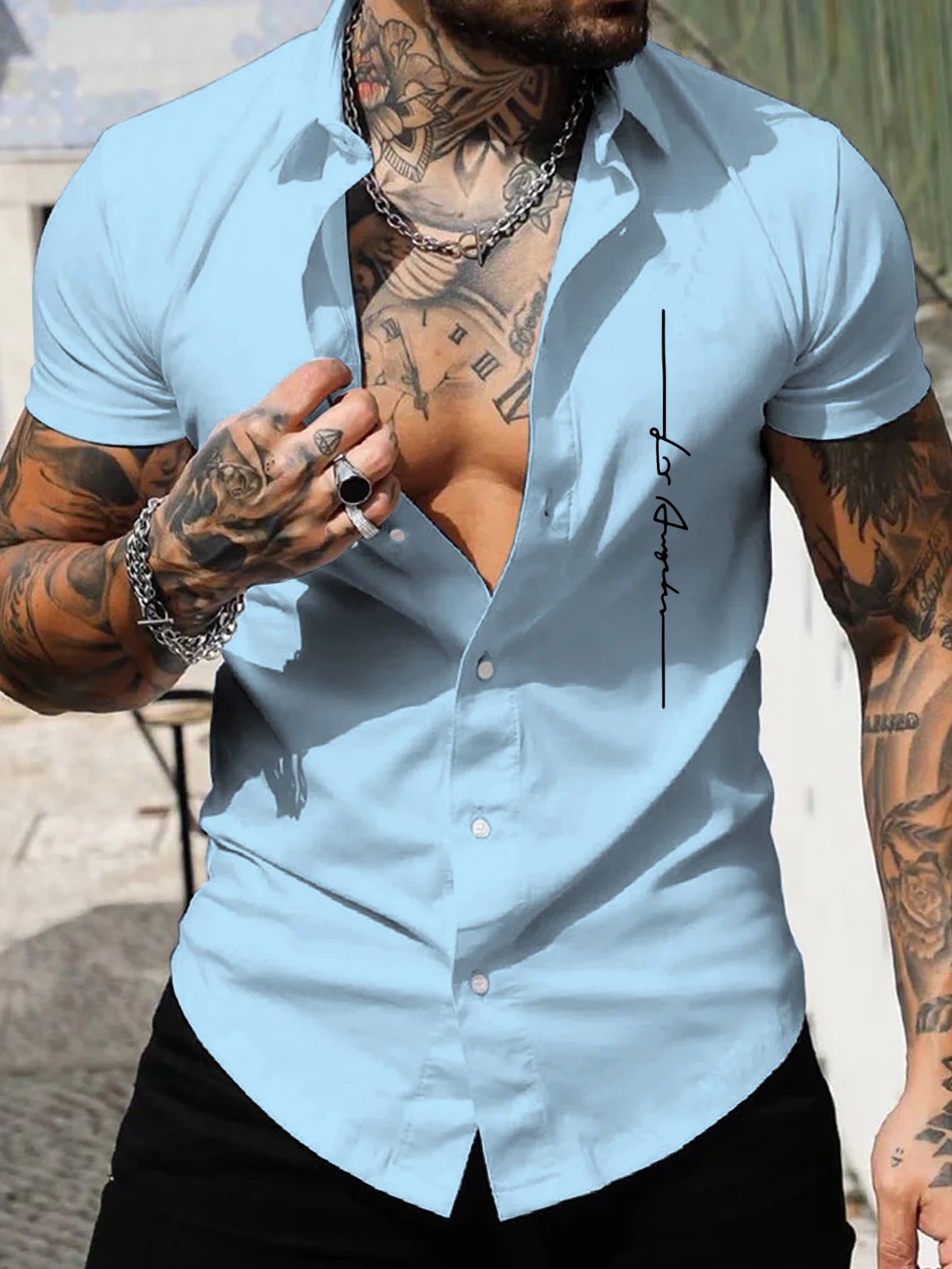 Men's short-sleeved shirt