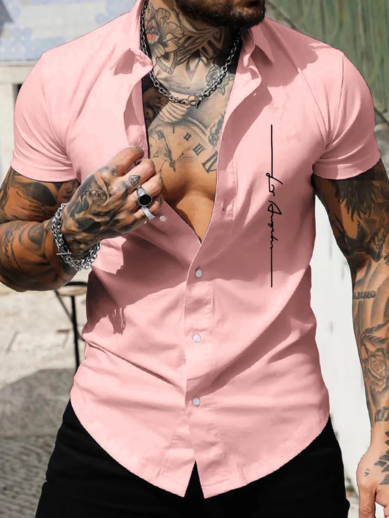 Men's short-sleeved shirt