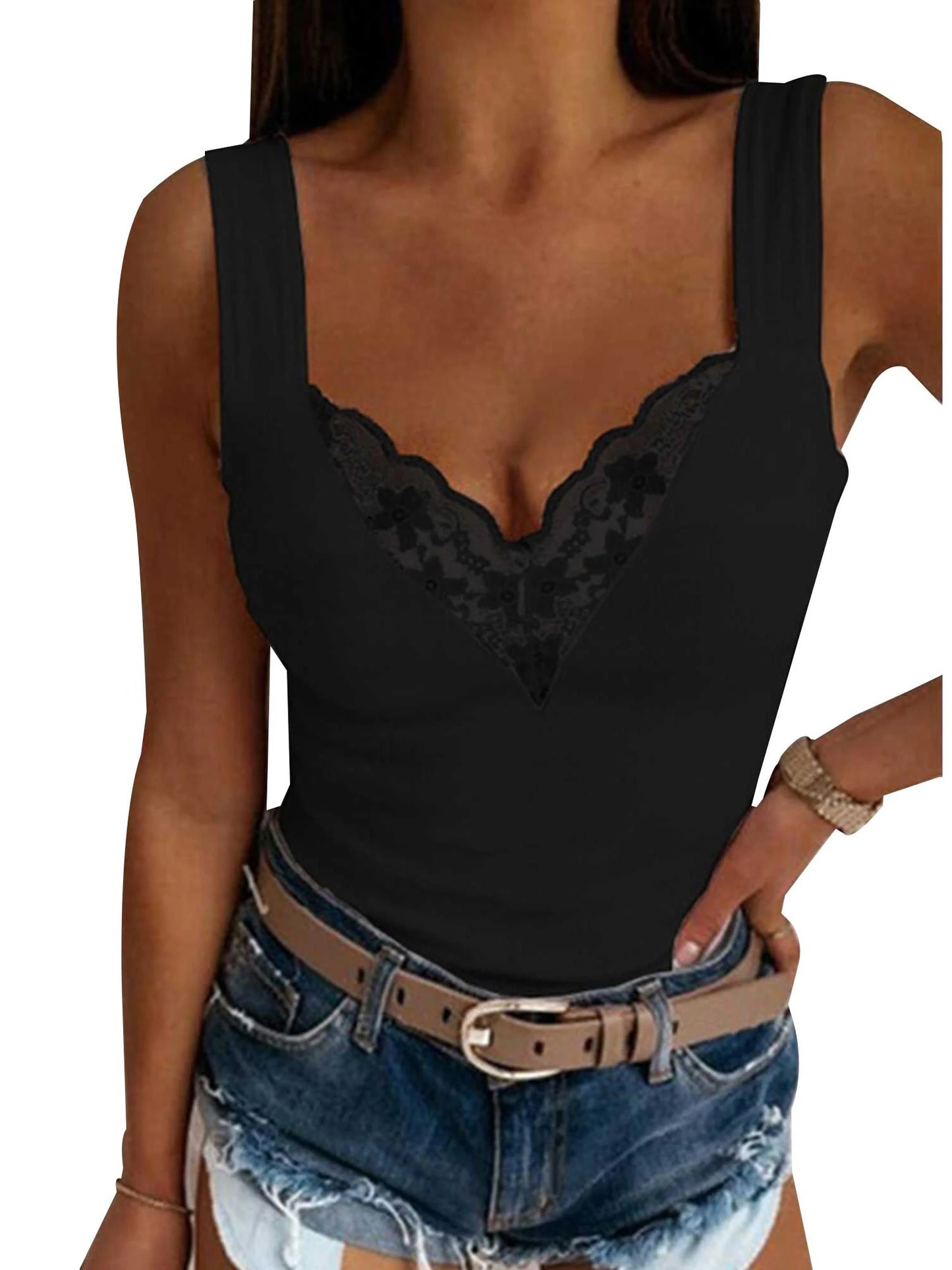 Lace Tank Top For Ladies